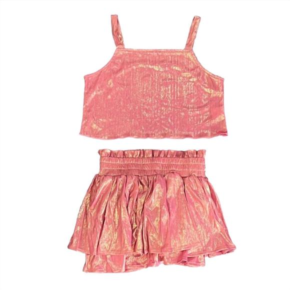 NEW SPARKLE BY STOOPHER plisse set in pink - Picture 2 of 2